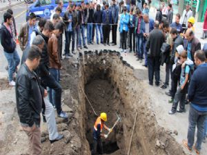 Erzurum'da Osmanlı döneminden kalma su kanalları ortaya çıktı