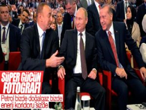 Erdoğan, Putin ve Aliyev İstanbul'da buluştu