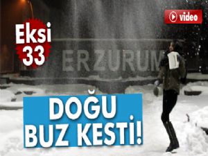 Doğu buz kesti! Erzurum - 33...