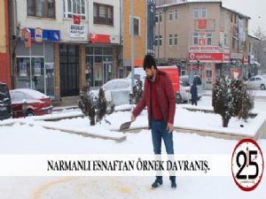  Narmanlı esnaftan örnek davranış