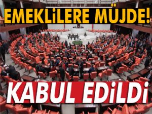 Torba tasarının emeklileri ilgilendiren maddesi kabul edildi