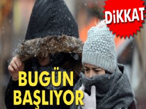 6 Ocak 2017 yurtta hava durumu (İstanbul'a kar ne zaman yağacak) Kar beklenen iller