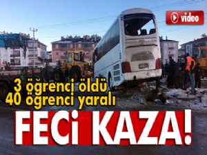 Konya'da öğrencileri taşıyan otobüs devrildi: 3 ölü, 40 yaralı