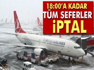 THY'de bütün seferler iptal