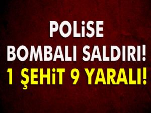 Diyarbakır'da polise saldırı: 1 şehit, 9 yaralı