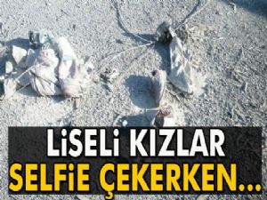 Liseli kızlar selfie çekerken elektrik akımına kapıldı