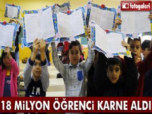 18 milyon öğrenci karne aldı