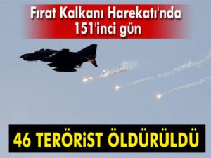 TSK: 46 DEAŞ terör örgütü mensubu etkisiz hale getirildi