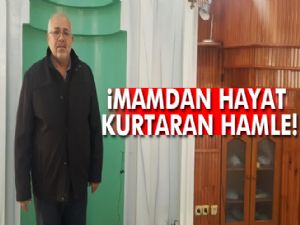 Namaz kılarken kalp krizi geçiren adamı cami imamı kurtardı