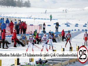  Biatlon Erkekler 7.5 kilometrede zafer Çek Cumhuriyeti'nin