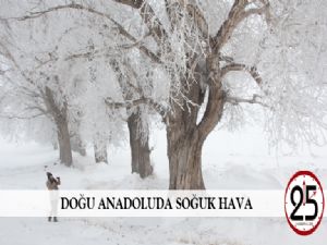  Doğu Anadolu'da soğuk hava