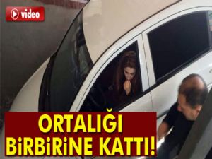 Batman'da Kadın sürücü ortalığı birbirine kattı