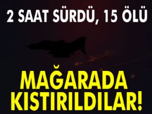 TSK: Mağarada tespit edilen 15 terörist öldürüldü