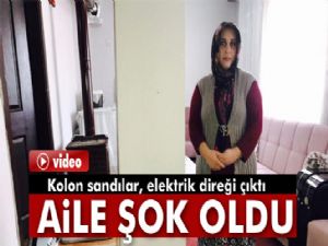 Düzce'de evin ortasından geçen direk isyan ettirdi