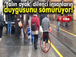 Turistlerin duygularını istismar eden dilenci yakalandı