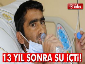 Böbrek nakli yapılan genç, 13 yıl sonra su içti