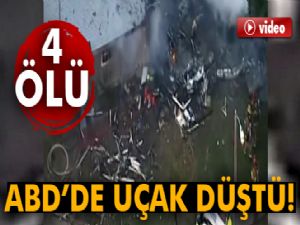 ABD'de uçak evlerin üzerine düştü: 4 ölü