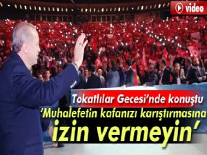 Cumhurbaşkanı Erdoğan, Tokatlılar gecesine katıldı