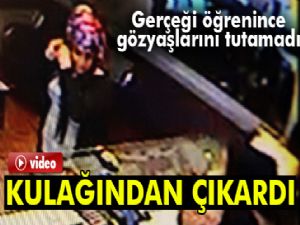 Kulağındaki küpeyi sahte polise kaptıran kadının gözyaşları