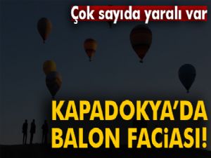 Nevşehir'de balonlar sert iniş yaptı yaralılar var