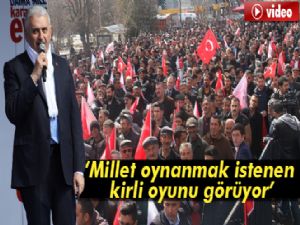 Binali Yıldırım: Millet oynanmak istenen kirli oyunu görüyor