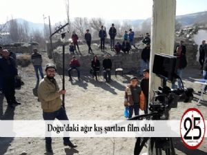  Doğu'daki ağır kış şartları film oldu 