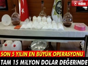 15 milyon dolarlık uyuşturucu ticareti çökertildi!