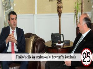 Türkiye'de ilk kış sporları okulu, Erzurum'da kurulacak