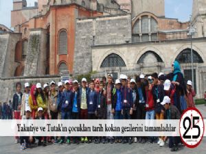  Yakutiye ve Tutak'ın çocukları tarih kokan gezilerini tamamladılar