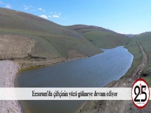  Erzurum'da çiftçinin yüzü gülmeye devam ediyor