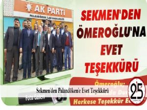 Sekmen'den Palandöken'e Evet Teşekkürü