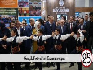 Gençlik Festivali'nde Erzurum rüzgarı