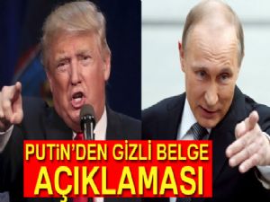 Putin'den gizli belge paylaşımı açıklaması