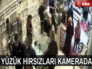 Yüzük hırsızı güvenlik kamerasına yakalandı