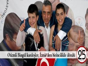  Otizmli Bingül kardeşler, İzmir'den birincilikle döndü