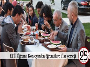  ETÜ Öğrenci Konseyinden öğrencilere iftar yemeği