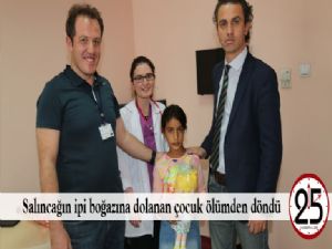  Salıncağın ipi boğazına dolanan çocuk ölümden döndü 