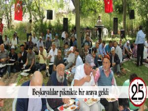  Beşkayalılar piknikte bir araya geldi