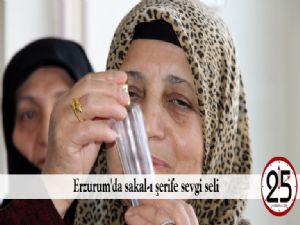  Erzurum'da sakal-ı şerife sevgi seli