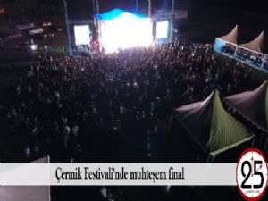   Çermik Festivali'nde muhteşem final