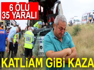 Son dakika haberleri! Amasya'da otobüs kazası: 6 ölü, 35 yaralı