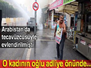 Kayıp annesi için adliye önünde aracını ateşe verdi