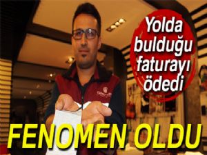 Ödediği faturayı sosyal medyadan yayınladı, fenomen oldu