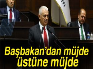 Başbakan Binali Yıldırım'dan müjde üstüne müjde