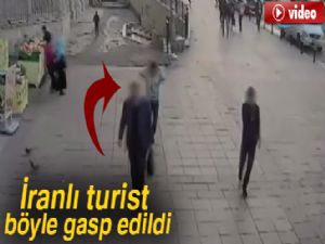 İranlı turistin cebinden parasını böyle gasp ettiler