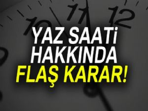 Yaz saati uygulaması TBMM'de