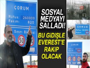 Çorum tabelası sosyal medyayı salladı