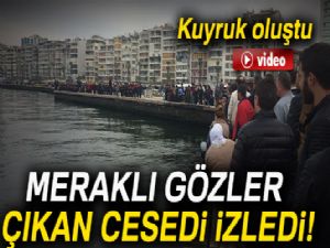 Meraklı gözler çıkan cesedi izlemek için kuyruk oluşturdu!