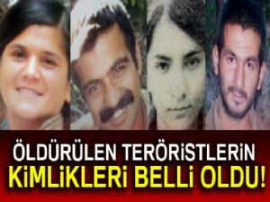 İşte öldürülen o 4 terörist: Kimlikleri belli oldu