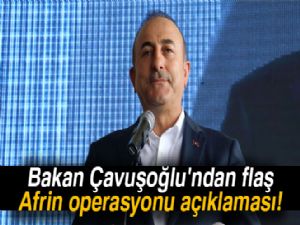 Bakan Çavuşoğlu'ndan flaş Afrin operasyonu açıklaması